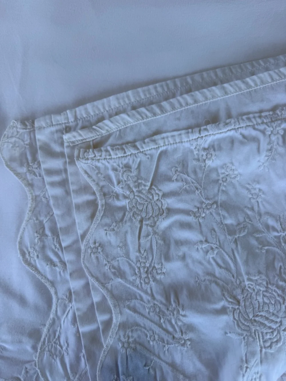 RARE Ralph Lauren Desert Palm Embroidered Queen Flat Sheet Cotton Sateen NICE!